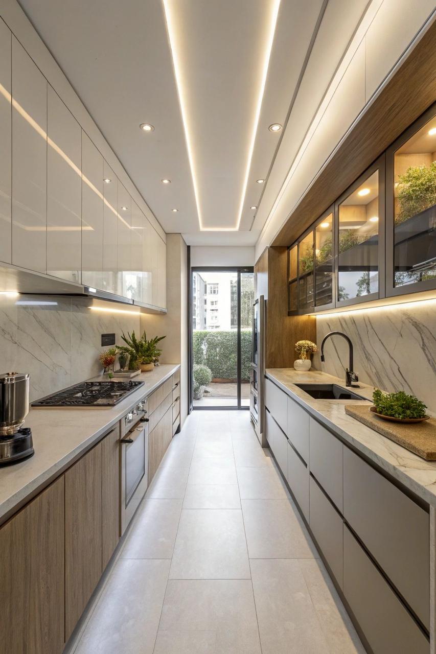 Parallel modular kitchen